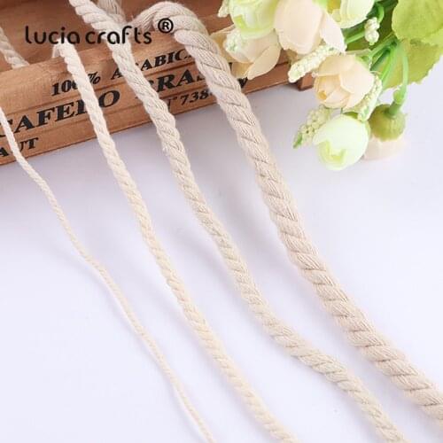 2/3/5/8mm Cotton Rope Twisted Cord Rope Lanyard Ficelles For Handmade Decoration DIY Thread Craft Decorative V0606
