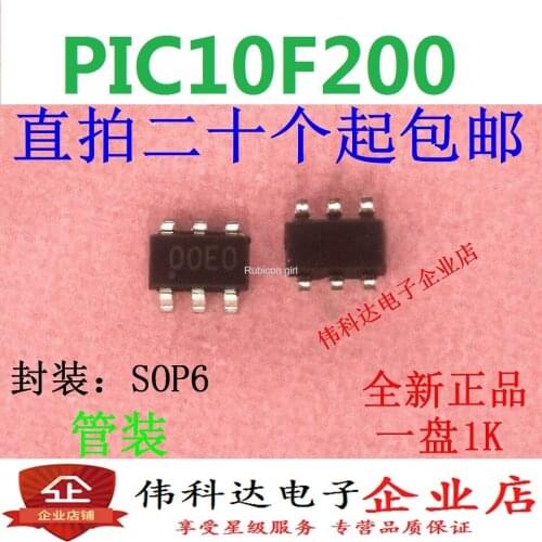 SMD PIC10F200T-I/OT (00R9) chip 8-bit flash memory microcontroller SOT-23-6