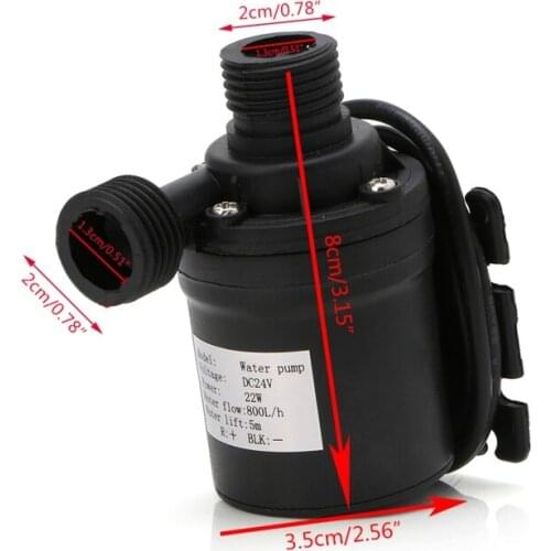 800L/H 5m DC 12V 24V Solar Water Heater Brushless Motor Circulation Water Pump Dropshipping