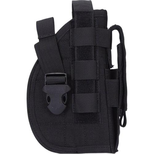 OOTDTYUniversal Holster Right Hand Molle Holster Combat Airsoft Waist Belt Holster for 45 92 96 Outdoor