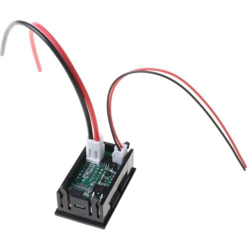 DC 100V 10A 50A 100A Voltmeter Ammeter Blue + Red LED Amp Dual Digital Volt Meter Gauge 7-110V T5UC