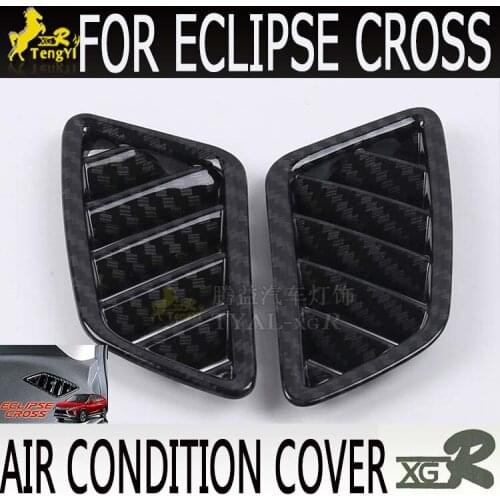 Xgr inside air conditioning panel cover carbon fiber for Eclipse Cross 2018 2019 ACCESSORY body part