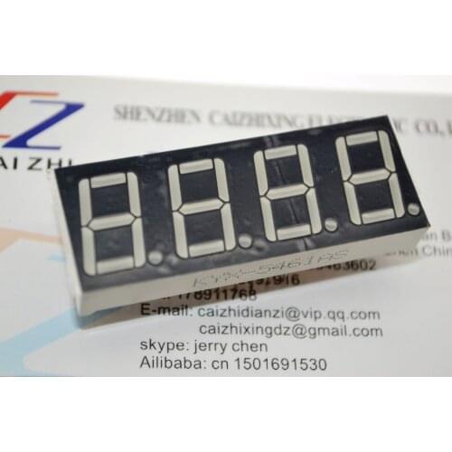 0.56inch 4bit Common Cathode Digital Tube Red LED Digit Display 7 Segment 0.5inch 0.5 0.56 inch 0.56'' 0.56in. 4 Four bit
