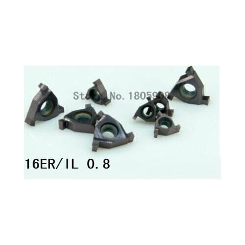 10PCS 16ER/IL 0.8 carbide turning insert ,Cutting inserts, Factory outlets,the lather, slot blade,for Grooving Holder SER /SNL