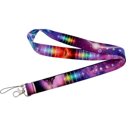 10pcs/lot J2972 Yoga Lanyard For Keys Phone Strap Lanyard Neck Strap Keychain Lanyards ID Badge Holder