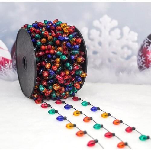 40 Yards Christmas Decoration Light String Xmas Wreath DIY Color BulbOrnaments Pendant Noel Deco Home Decoration Natal Navidad