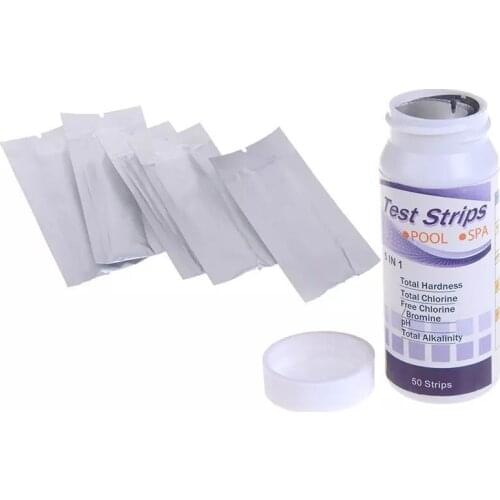 50pcs Multipurpose Chlorine PH Test Strips SPA Swimming Pool Water Tester Paper STTA889