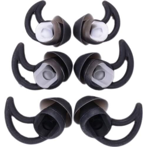 6 Pairs of Replacement Silicone Earbuds for Bose QC30 QC20 SIE2i IE2 IE3 Soundsport Wireless Headphones