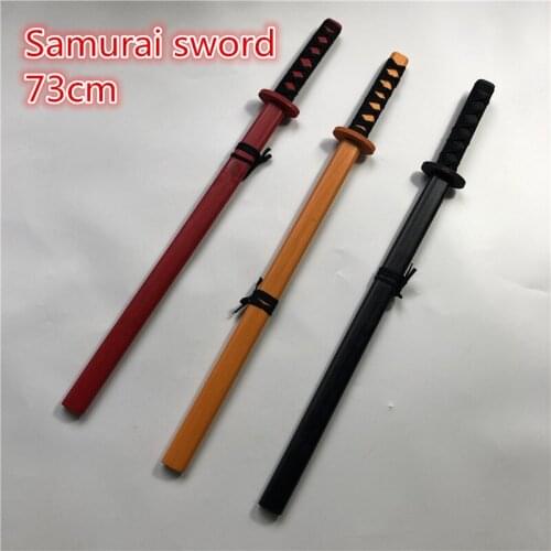 73cm Wooden Sword Mini Simulated Animation Prop Weapon Anime Katana Samurai Cosplay Ninja Performance Props Gift Toys For Kids