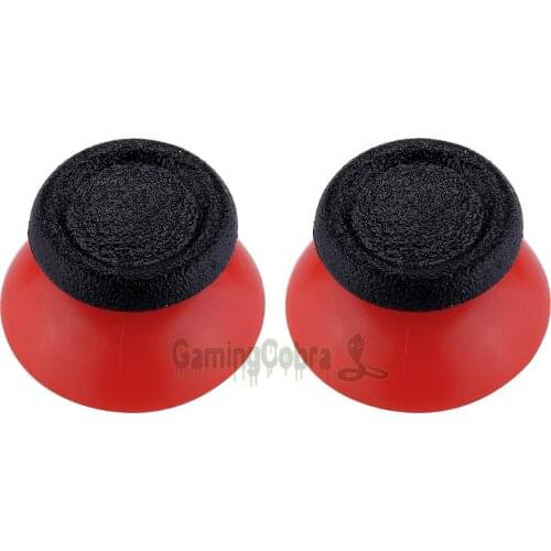 1 Pair Red Black Replacement Joystick Analog Thumbsticks for Playstation 4 PS4 /PS4 Slim Pro Controller - P4J0123
