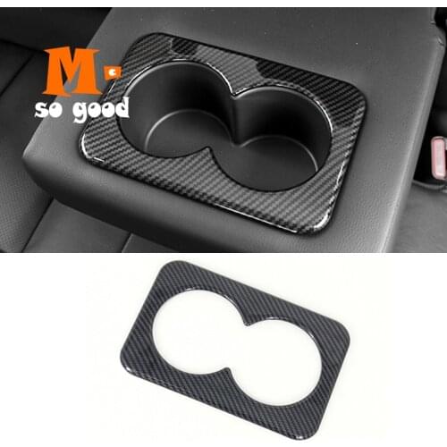 Auto Interior Accessories ABS Carbon Fiber 2014/15/16/17/18 for nissan x-trail xtrail t32 Rogue Car Water Cup Holder Cover Trim