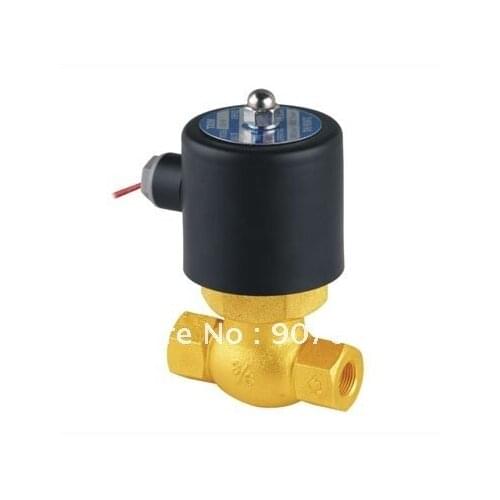 Free Ship 5pcs A Lot 3/8'' US Steam High Quality 2/2 Way Steam Solenoid Guide Valve Normally Closed PTFE 2L170-10