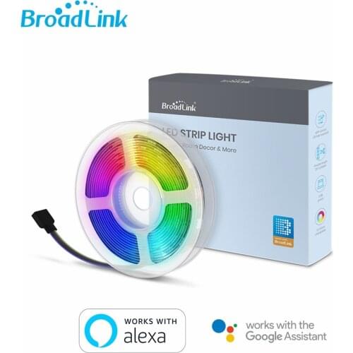 Broadlink 3M Smart Home Smart-tira de luces Led con Controlador RGB Funciona For Google Home y Alexa