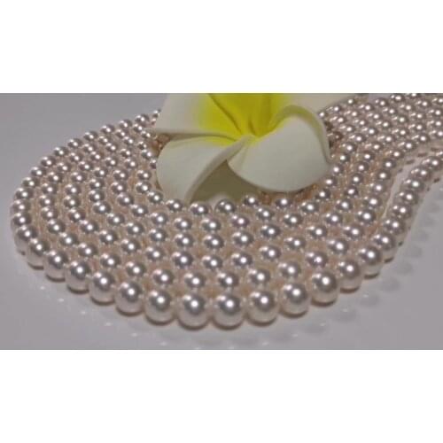 High luster Handama 8.5-9mm Akoya AAAA Round Pearl Freshwater Pearl Beads String