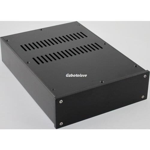 Black Full aluminum amplifier enclosure/chassis/AMP box YA37