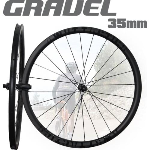 CX Gravel 28mm Wideth Tires 700C Road Carbon Wheelset 35mm Depth Clincher UD Matte Customize DT 240S Hub High Frame and Wheels