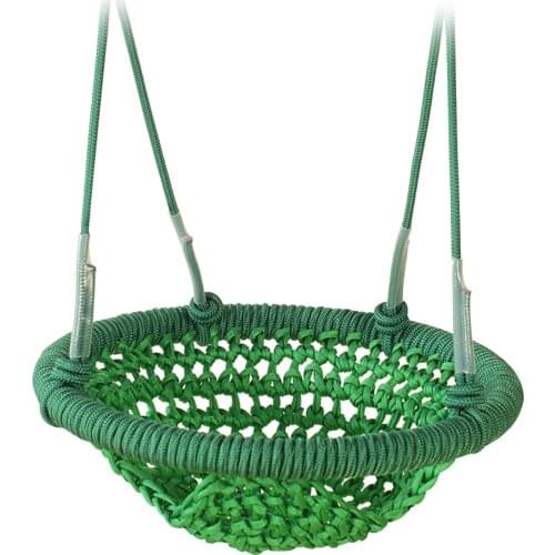 Kids Swing Set Adjustable Rope Swing Seat Chair w/ Hooks Design for Indoor Outdoor Home Children Fun Play Toy Decor