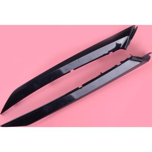 DWCX 2Pcs ABS Black Headlight Head Lamp Light Brow Cover Trim Sticker Car Styling Deco Fit For Toyota Camry SE XSE 2018 2019