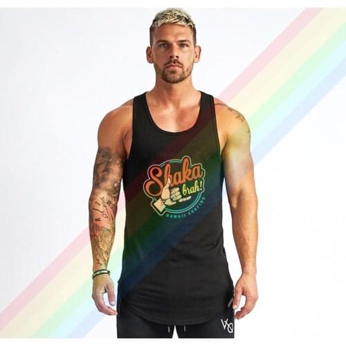 Hawaii Surfing Posters Shaka Summer Soft Custom Sleeveless Design Your Own Vest Cotton Mens Muscle Tee Tank Top Shirt