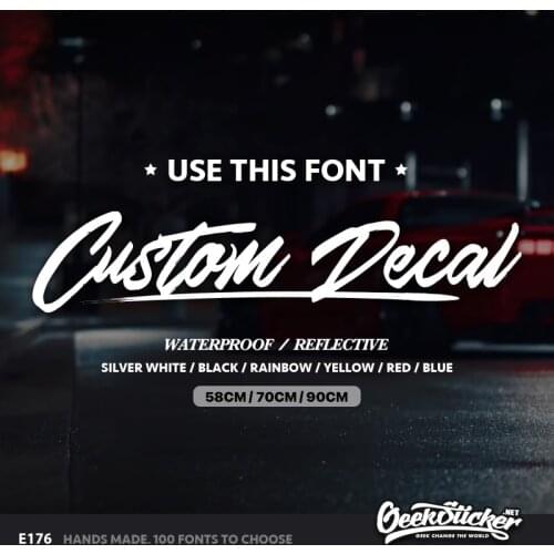 Geeksticker Waterproof Custom Name Stickers Car Decal Waterproof Reflective Sticker For Ford Focus Fiesta Mustang Raptor Ranger