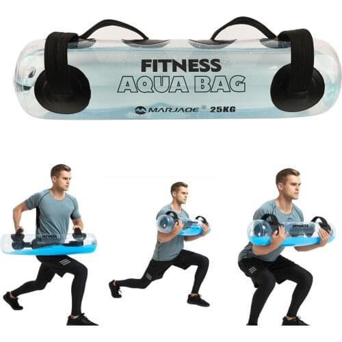 Airtight Sandbag Durable 55lbs Alternative Weighted Bag Water Tank Home Gym Full Body Workout Equipment Gear with a Foot Pump