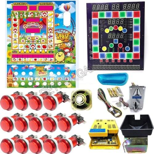 2021 Slot Machine Diy Kit Fruit King 3 Taiwan Casino Mario Gameboard Coin Acceptor LED Buttons Speaker Power For Gambling House