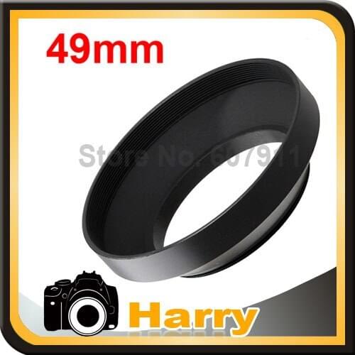 Camera 49mm Screw Metal Wide angle Lens Hood digital For canon for nikon 49mm DSLR Camera