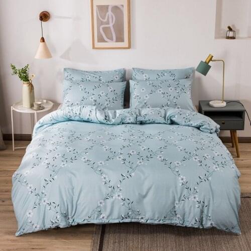 Flowers Plants Luxury Bedding Set For Home 220x240 King Size Bedclothes Duvet Covers Set Bed Linens Quilt Cover No Bed Sheet
