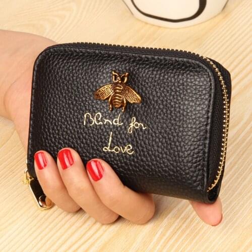 Women Genuine Leather Wallets Small Female Purse Solid Split Leather Short Wallet Female Fashion Mini Card Holder Coin Wallet