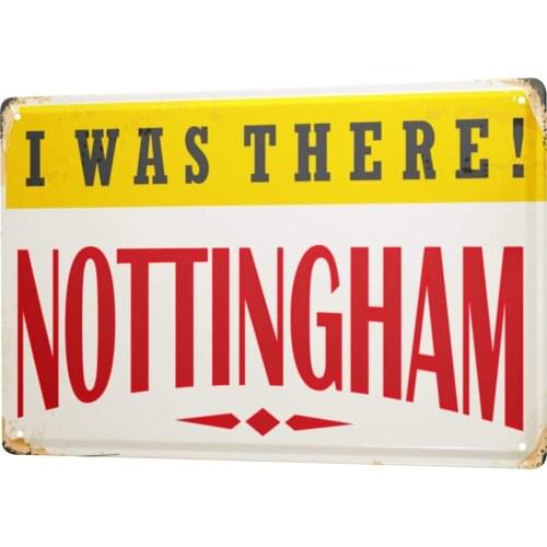 LEotiE SINCE 2004 tin Sign Wanderlust City Nottingham England