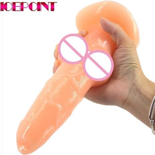 20*7cm Dog Dildo Pussy Plug Realistic Design With Suction Cup Fake Penis Comfortable Enough Sex Products For Man Women Sex Toys