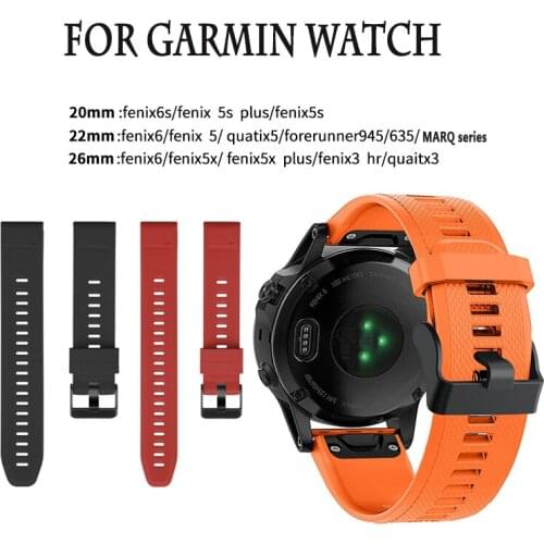 20mm 22mm 26mm Watch band For Garmin fenix 6 6s 6X Pro fenix 5 5x 5s plus fenix 3 hr forerunner 945 635 Replacement Strap