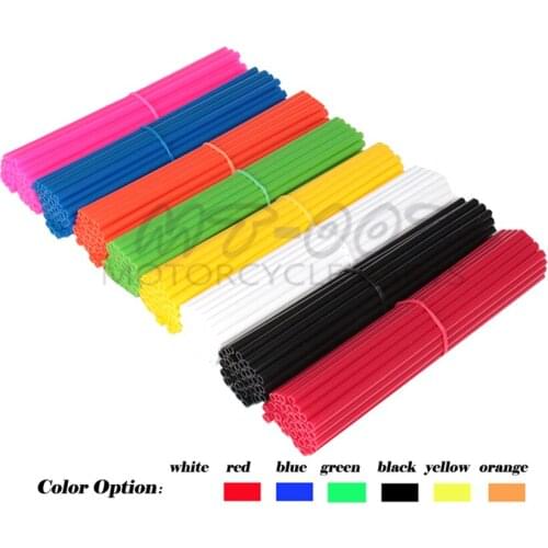 Pink 36Pcs Motorcycle Dirt Bike Wheel Rim Spoke Skins Covers Wrap Protector Free shipping