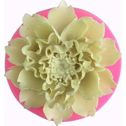 DIY Large Flower Sugar Silica Gel Mold Cake Decoration Tool Fudge Chocolate Fondant Baking Tools Aromatherapy Handmade Soap Mold