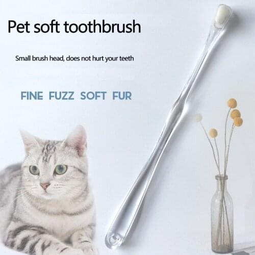 Pet Products Super Soft Pet Soft toothbrushTeddy Dog Brush Bad Breath Tartar Teeth Tool Oral Cleaning Products For Cats And Dogs
