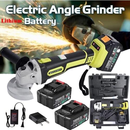 Angle Grinder 88VF Lithium-Ion Grinding Machine Cordless Electric Grinder Polishing Cutting Power Tools