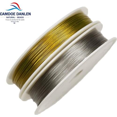 New Gold Color Stainless Steel Wire Beading Rope Cord Fishing Thread String For DIY Necklace Bracelets Jewelry Making Findings