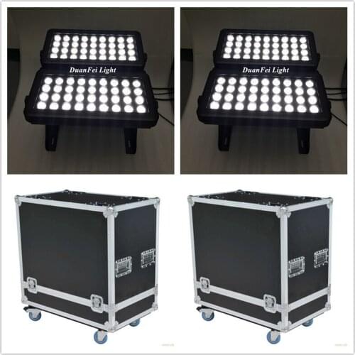 2pcs with flycase waterproof led city color washing lightings dmx led wall washer light rgbwa 5in1 72*15w