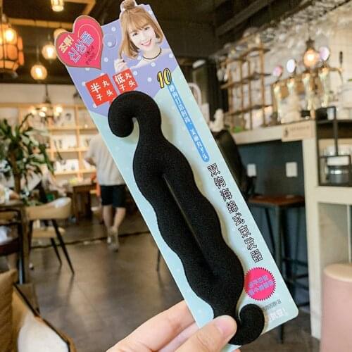 1Pcs Women Hair Device Foam Sponge Hair Disk Donut Quick Messy Bun Updo Hair Clip Hair Accessories Hair Fashion Tools