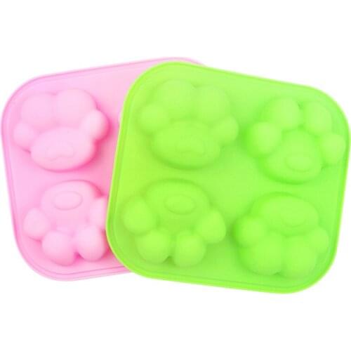 4-cavity cats claw silicone cake mold DIY chocolate mold creative handmade soap silicone mold