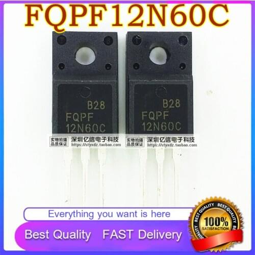 5PCS New Original Platinum FQPF12N60C 12n60 Field Effect Transistor 600v12a NPN Channel Good Quality