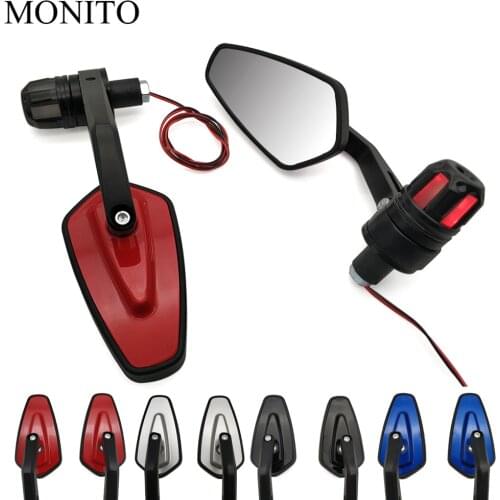 7/8" 22mm Motorcycle Handle Bar End Mirrors Side Mirror Turn Signal For Gas Gas EC2T FSE FSR EC300 EC250 EC 250 300 EC250 EC300