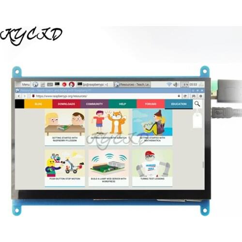 7 Inch Capacitive Touch Screen TFT LCD Display HDMI-Compatible 1024*600 IPS Monitor Module For Raspberry Pi 3B+/4B