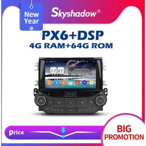 720P PX6 DSP Android 10.0 4GB +64GB Car DVD Player Wifi IPS Bluetooth 5.0 RDS Auto RADIO GPS For Chevrolet Malibu 2013 2014 2015