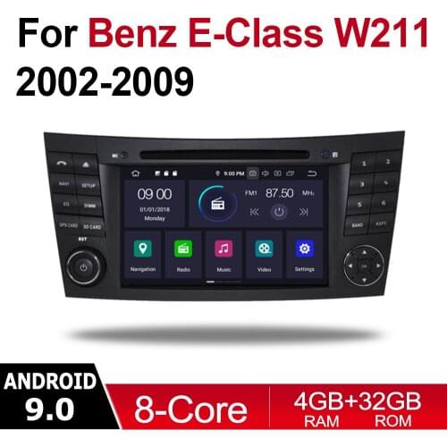 2 Din Car Multimedia Player Android 9 Auto Radio For Mercedes Benz E Class W211 2002~2009 NTG DVD GPS 8 Cores 4GB 32GB Bluetooth