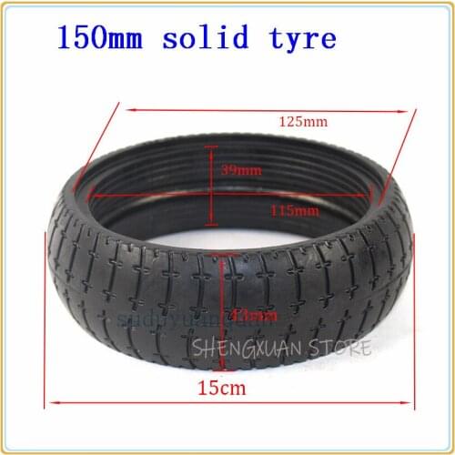 Free shipping 150mm electric scooter balance car 6 inch 150x43 mm explosion-proof vacuum tire solid tire upgrade version