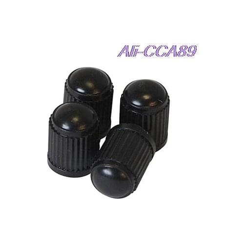 4Pcs/lot Black Plastic Bike Bicycle Valve Dust Caps Car Van Motorbike Tyre Tubes