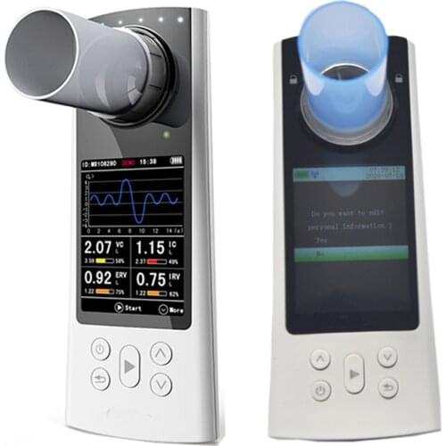 SP80B Bluetooth Digital Spirometer Color Display Lung Function Breathing Pulmonary Diagnost USB Portable Medical Device Software