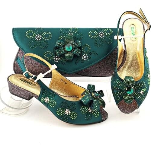 Doershow hot selling African beautiful Designer Shoes And Bag Set To Match Italian Party Shoes With Matching Bags Set ! !HFG1-1