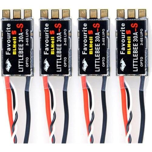 FVT LittleBee Little Bee BLHeli_S SPRING 2-6S 30A ESC DSHOT ESC Speed Controller for QAV210/250-X Loki FPV Raing Drone Quadcopte